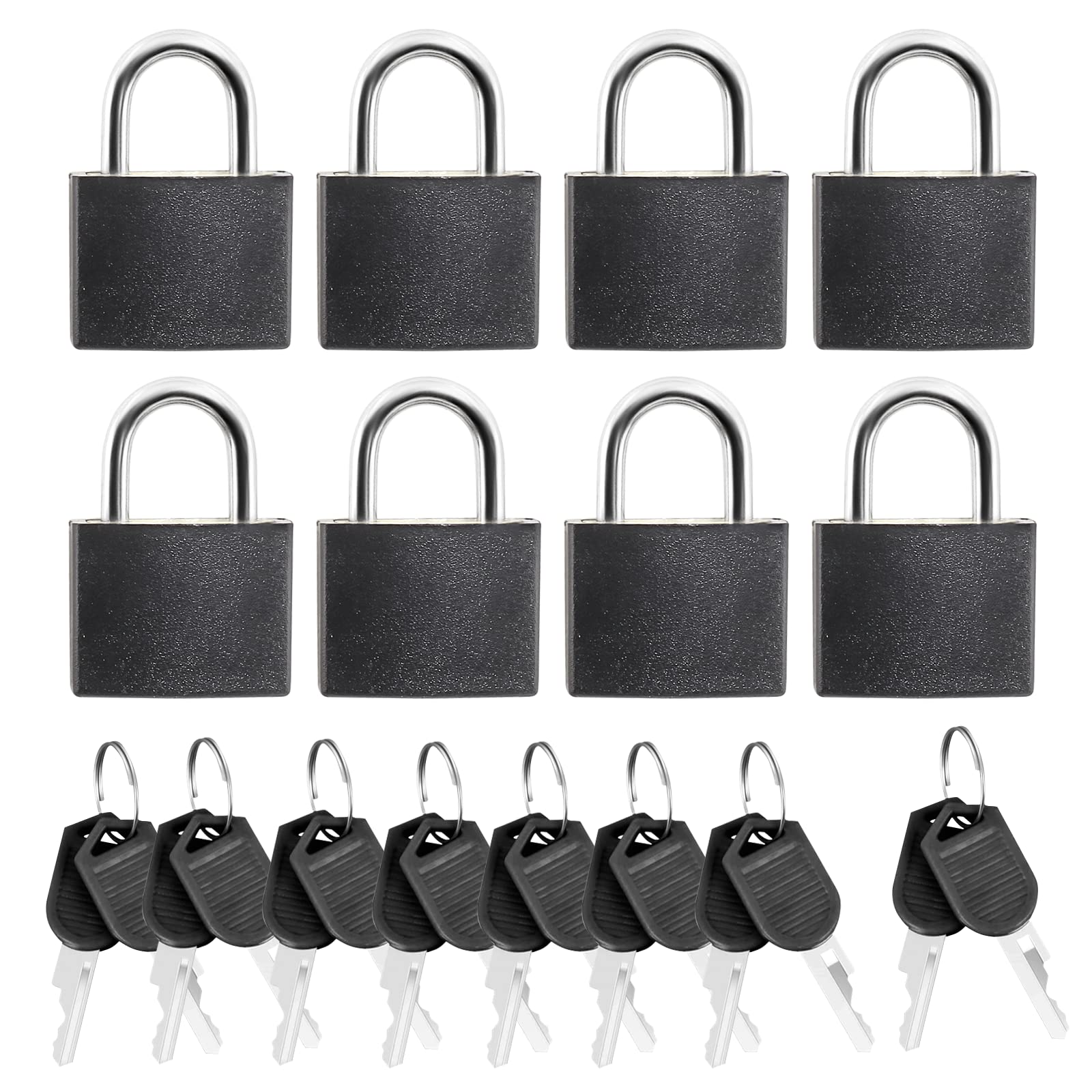 10 Pcs Mini Padlock Set With Keys - Small Metal Locks For Jewelry Boxes & Luggage