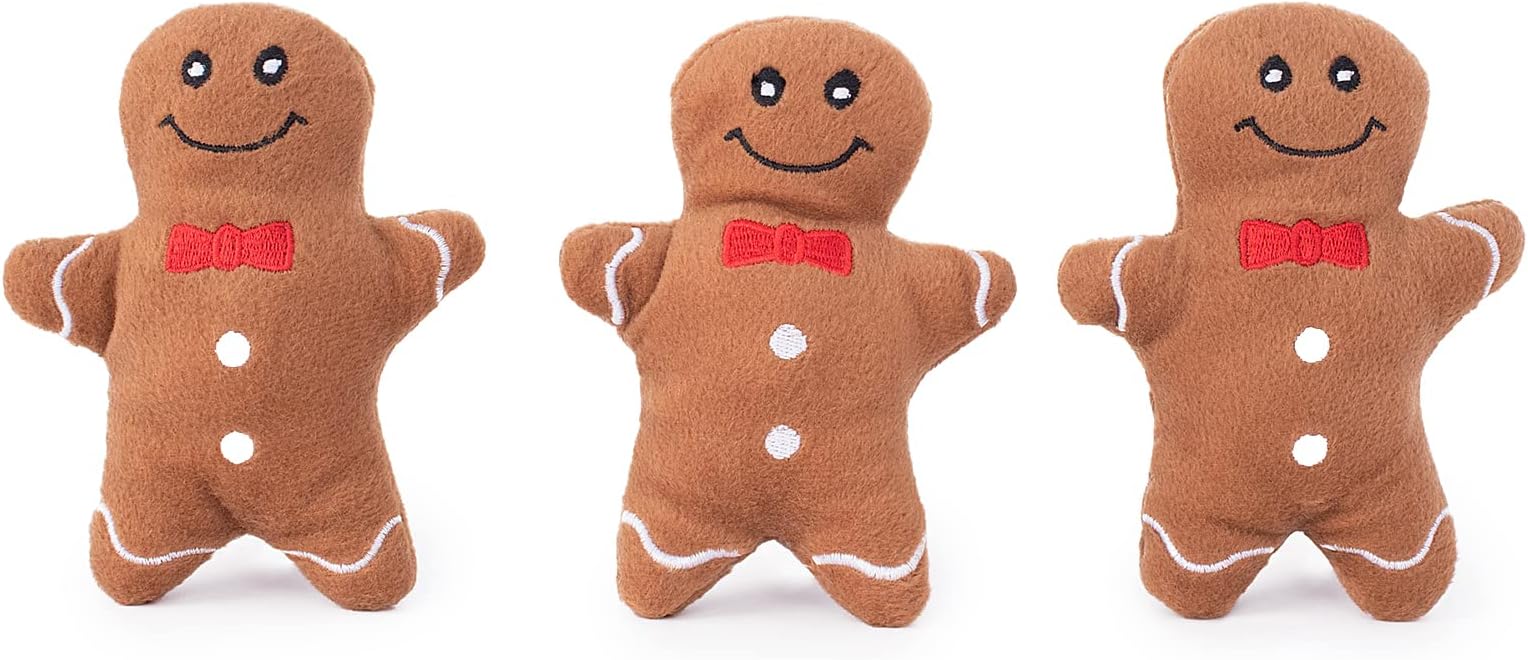 Juguetes Para Perros ZippyPaws Miniz - Pack De 3 Eri-zos De Peluche Chirriantes, Para Mascotas Pequeñas Y Grandes
