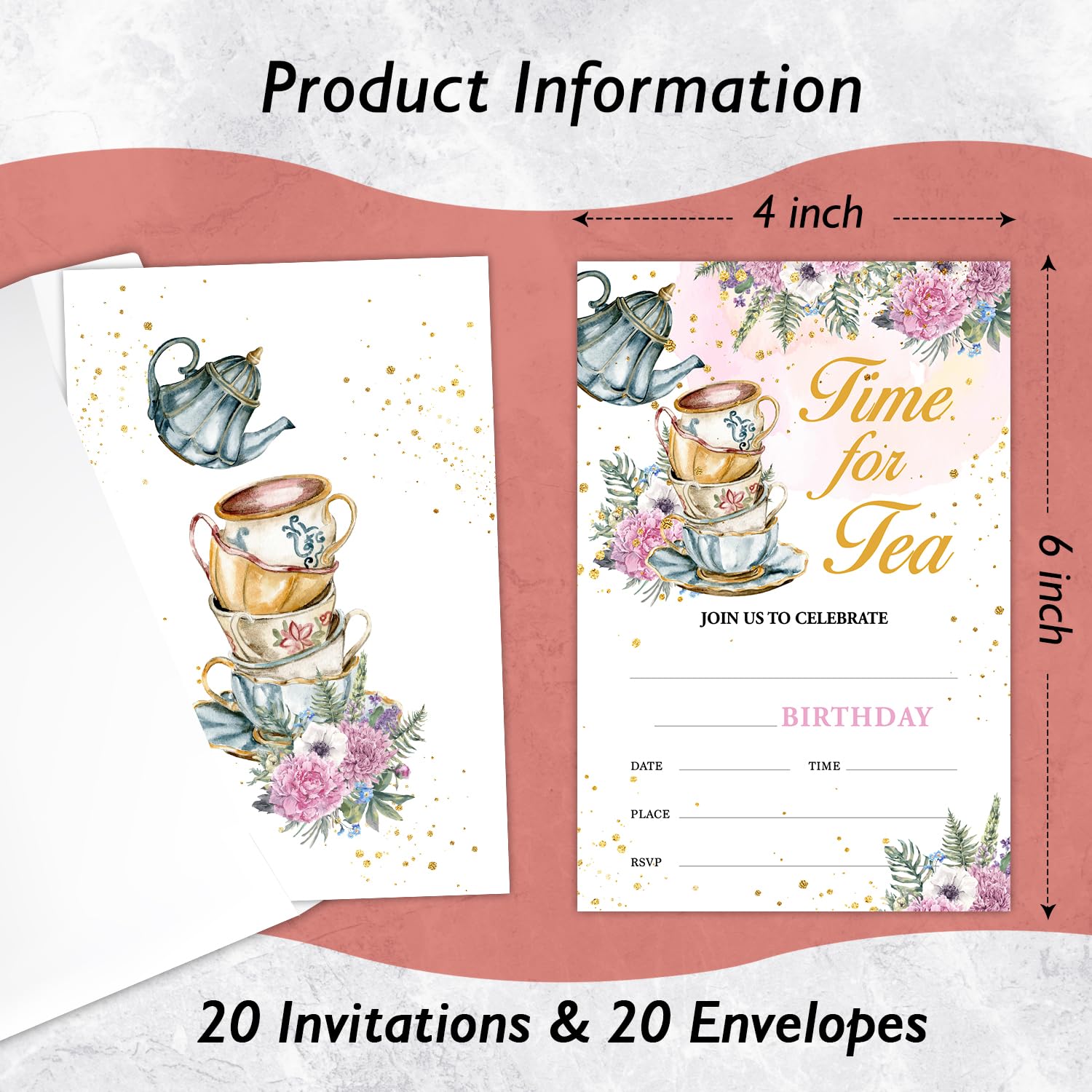 Royal Princess Tea Party Invitations Princess Tea Party Invitations