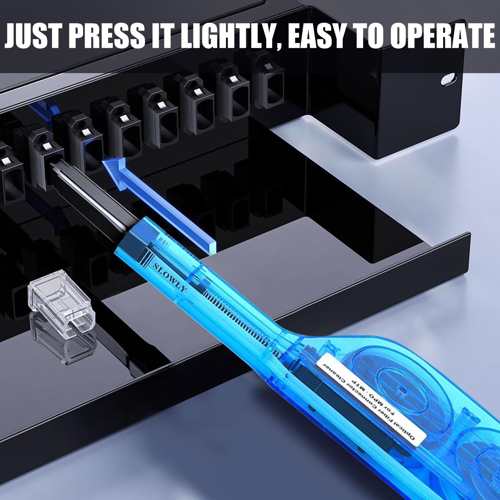 Penna Per Pulizia Fibra, Detergente Per Fibra Ottica Pulitore Per Connettori MTP/MPO, One-Click Fiber Optic Cleaner Strumenti Per La Pulizia Della Fibra, Oltre 600 Pulisce
