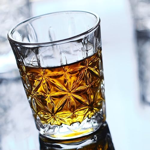 Miniatura 4 de Juego de 6 mini vasos de chupito, transparentes y bonitos vasos de degustación, 1.75 onzas cada uno