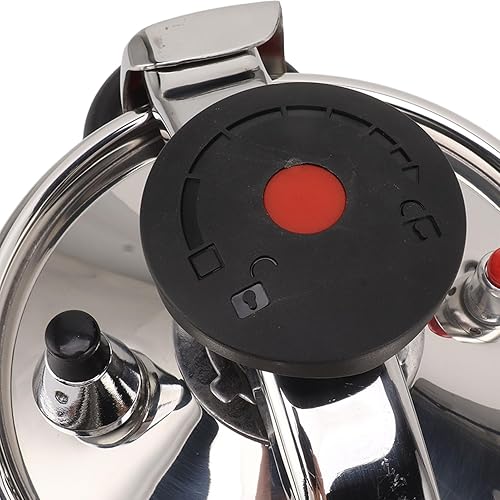 Miniatura 9 de Mini olla a presión de acero inoxidable, olla de presión de fondo doble de 2L para estufas de gas Estufas de inducción, inteligente