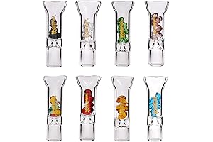 Smoke with Clarity: 8mm Transparent Glass Cigarettes Filter Tips for Cleaner Cannabis Consumption