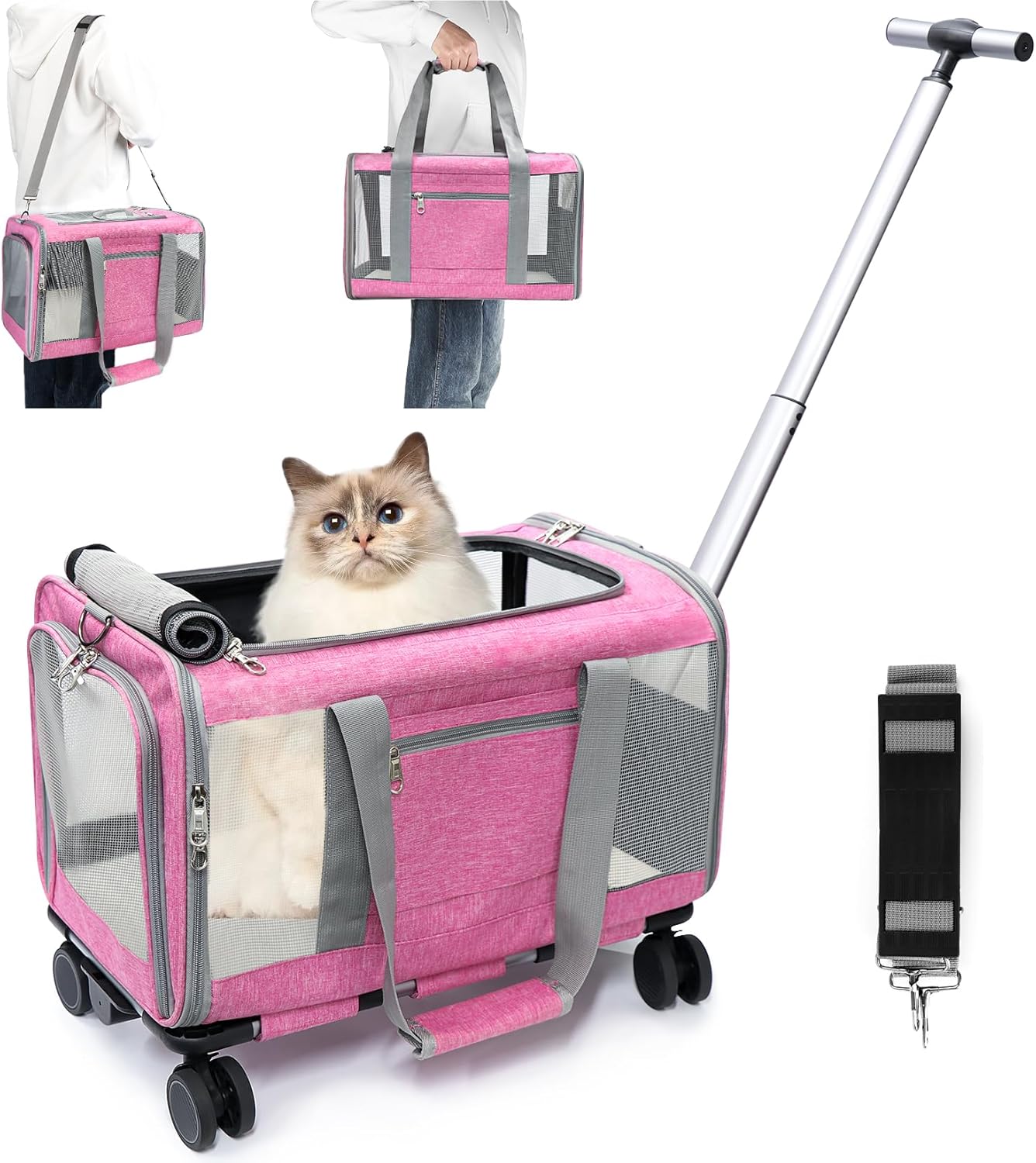 Cat Carrier, Dog Carrier Airline Approved【Fit American/TSA