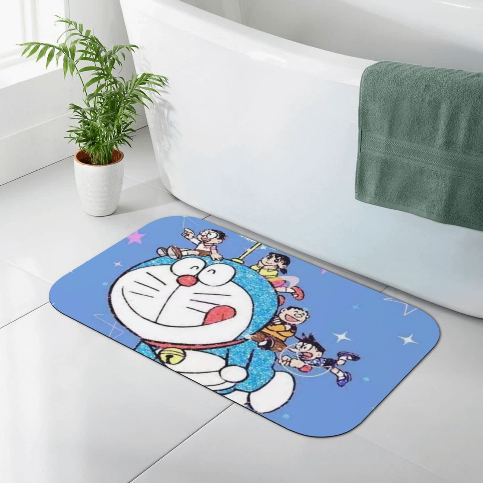 Amazon | かわいい マット ドラえもん 超吸収性シャワーマット ソフト