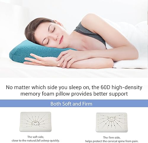 Miniatura 10 de Almohada de espuma viscoelástica para campamento, fácil de plegar, artículos esenciales para acampar, almohada de viaje pequeña con bolsa portátil,