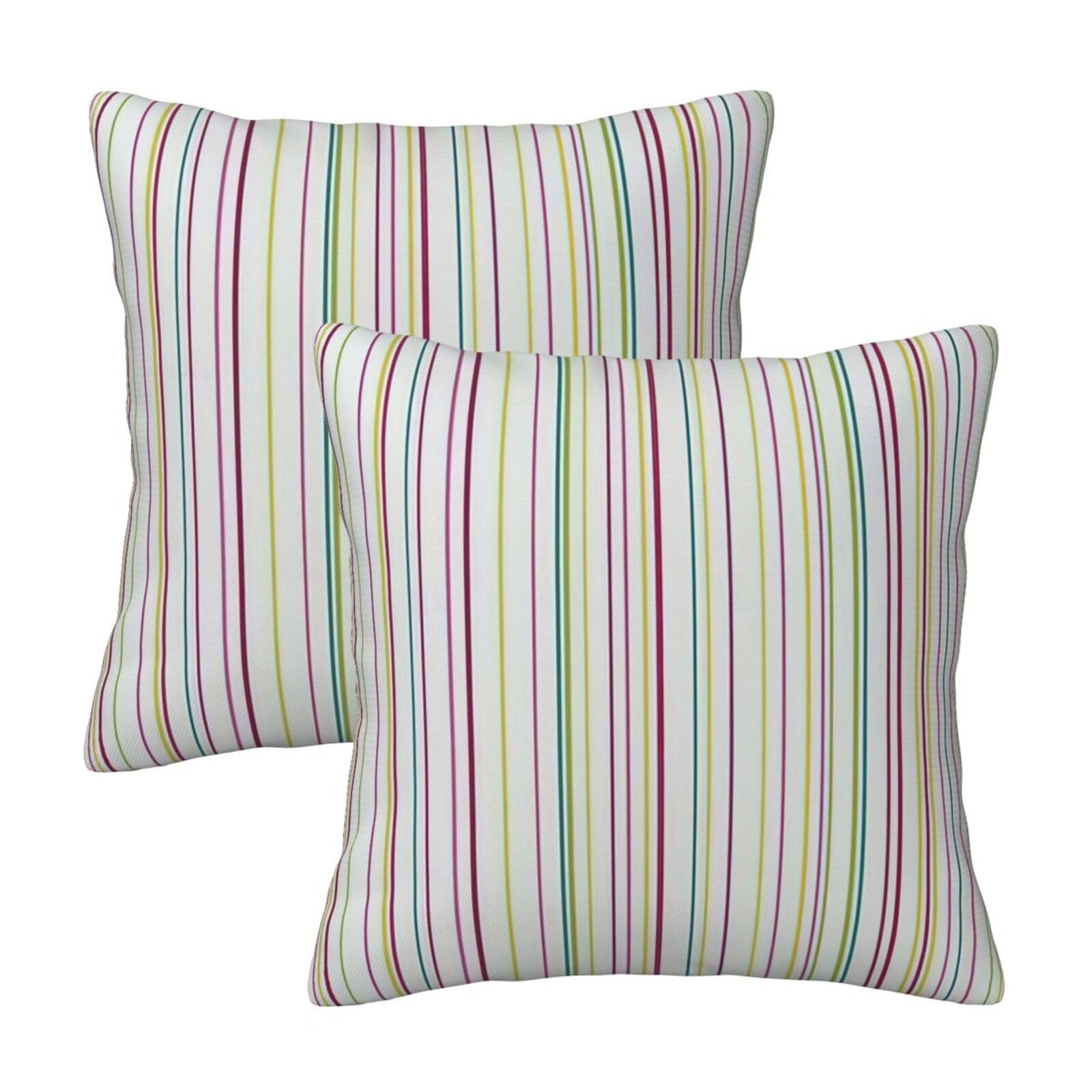 RRhgipp Striped. Throw Pillow Cases Decorative Cushion Covers Couch Bed Sofa Decoration Xmas Gifts Bed