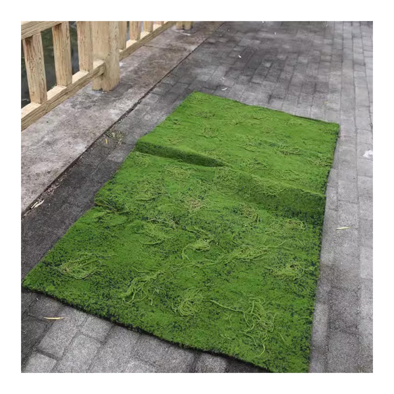 Moos DIY Kunstrasen Mikrolandschaft Kunststrohmatte Künstliche Moosmatte Gartenschaufenster für Festliche Hochzeiten Dekorieren (Color : G, Size : 100x100cm)