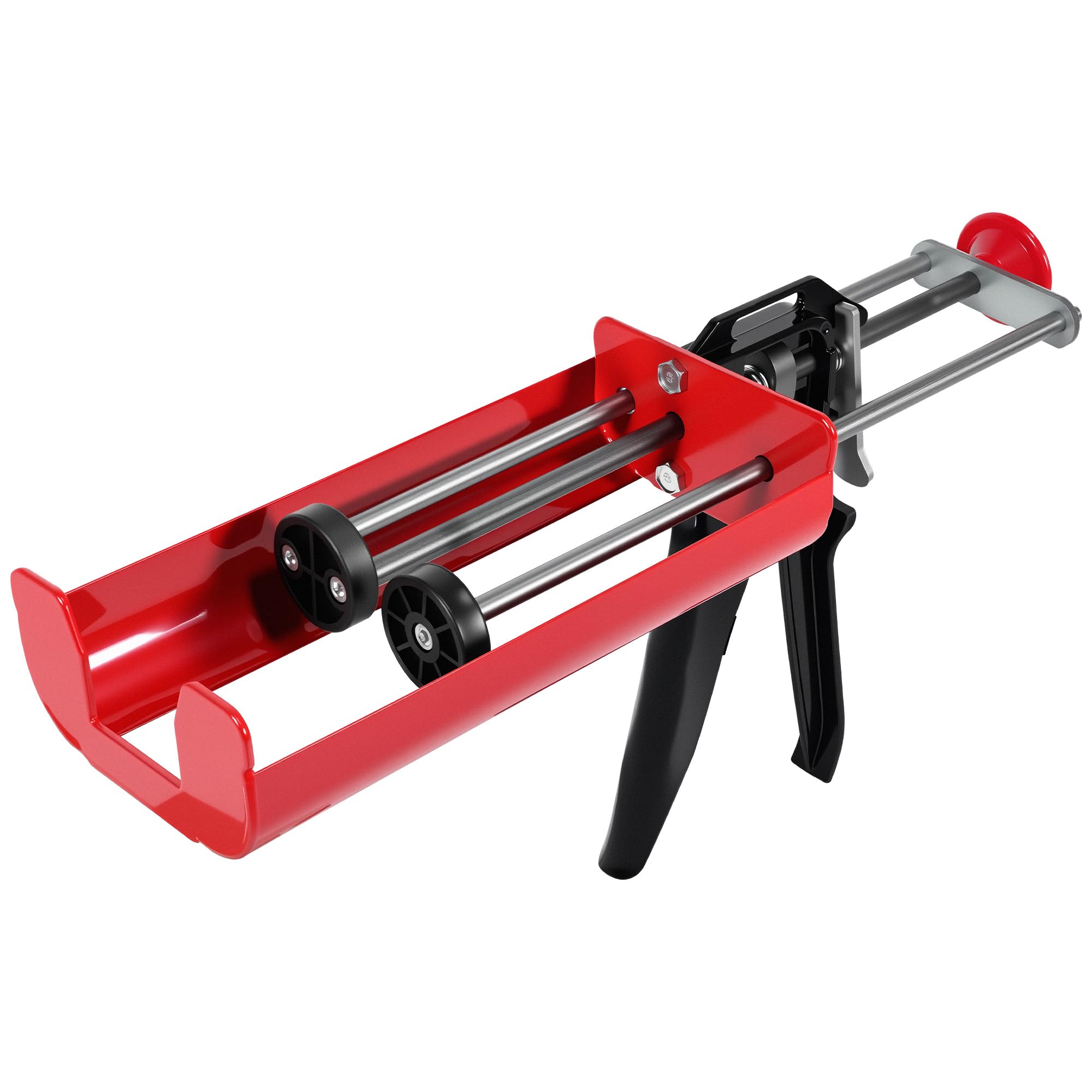 Pistola de calafateo de doble componente, para 400 ml/399.2 ml (relación de mezcla 1:1), pistola epoxi adhesiva de unión de panel, pistola de calafateo de silicona de doble componente que ahorra mano