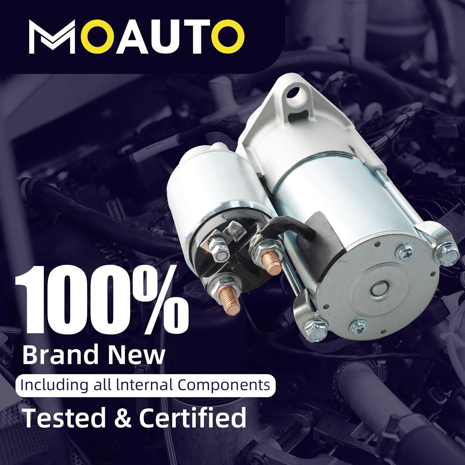 Starter Motor Replacement 6493N 12586764 89017756 Compatible with Chevrolet Cavalier Classic Cobalt HHR Malibu Pontiac G5 G6 Pursuit Solstice Saturn Ion L100 LW200 Sky Vue L300 2.0 2.2 2.4L L4