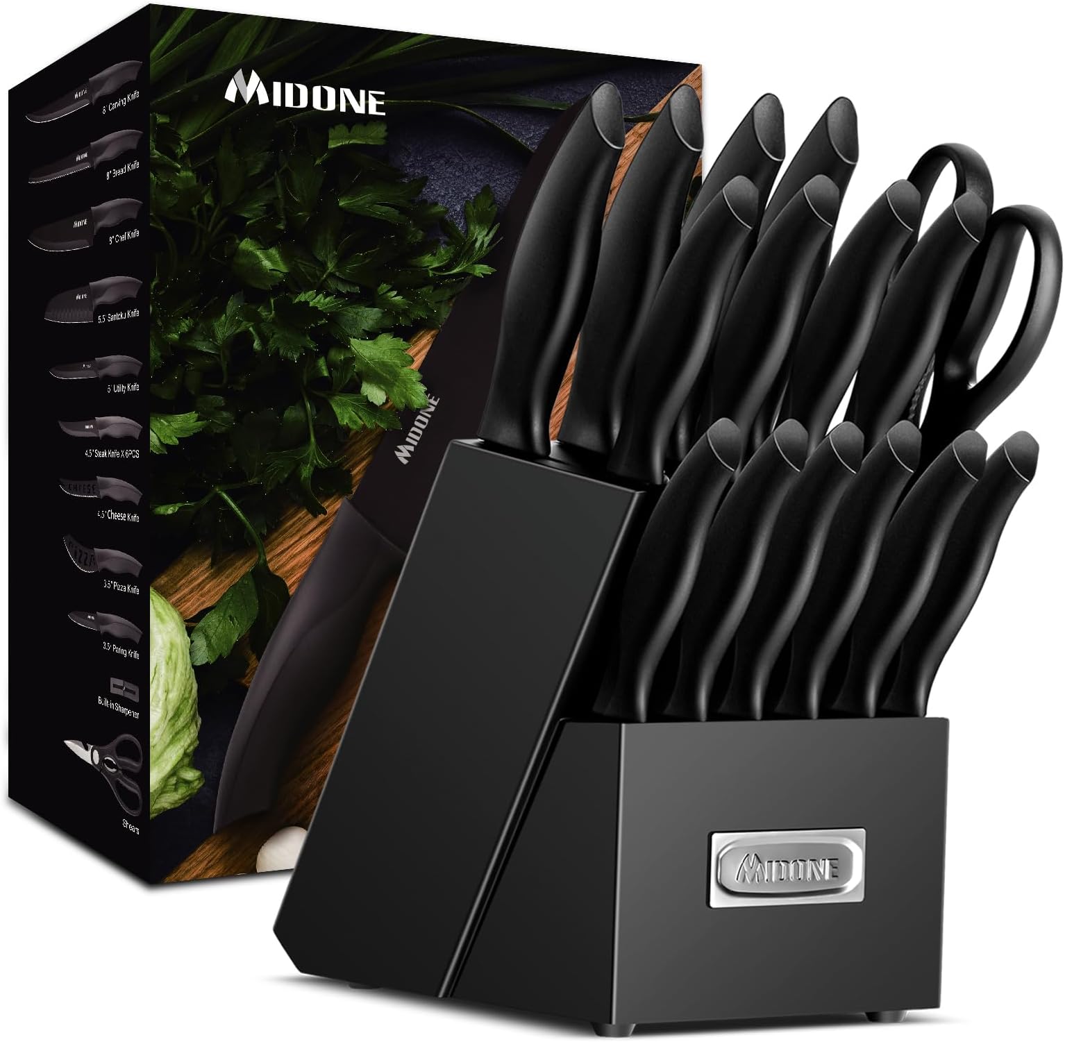 Mundial Nobilis Series 6Piece Knife Block Set, Including 5