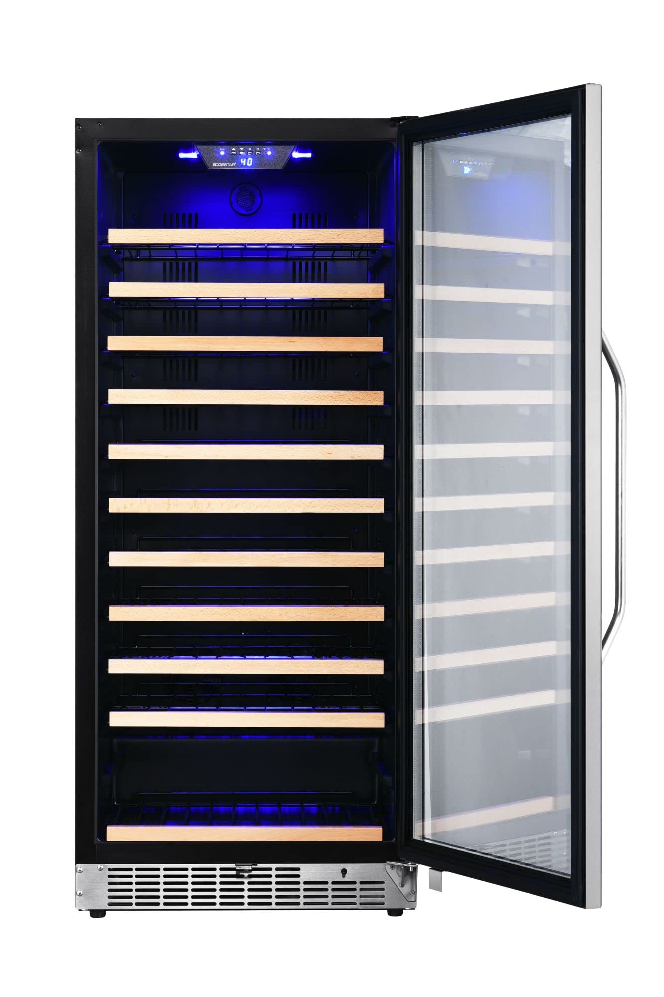 EdgeStar Cwr1212szdual 48 Inch Wide 222 Bottle Capacity Built-In Or Free Standing Wine Cooler - Stainless Steel on Fridge.com - View 3
