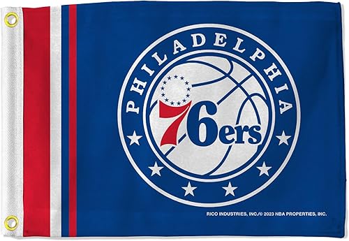 Miniatura 7 de Rico Industries Bandera estándar de baloncesto de la NBA, de doble cara, ideal para barcocarrito de golf, hogar, etc.