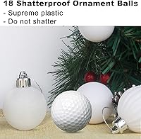 Vista 342 de Bolas de Navidad grandes de bronce de 3.2 pulgadas, adornos de decoración de árbol de Navidad, bolas colgantes inastillables para cumpleaños