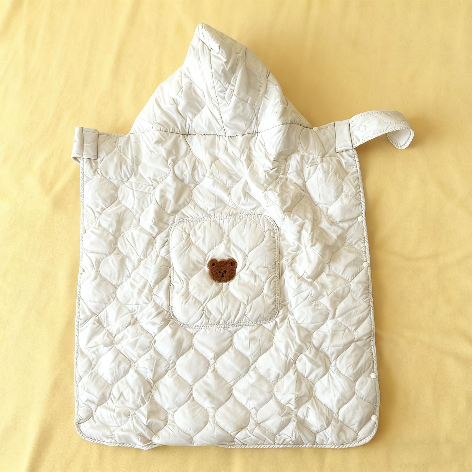Copertura per Neonato, Copri Passeggino Morbido e Sicuro Leggero per Mamma Bambino Tutte le Stagioni, Copertura Invernale per Seggiolino Auto (Beige)