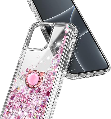 Miniatura 5 de NGB Supremacy Funda compatible con iPhone 15 Plus con protector de pantalla de vidrio templado, soporte de anillocorrea para la muñeca, con