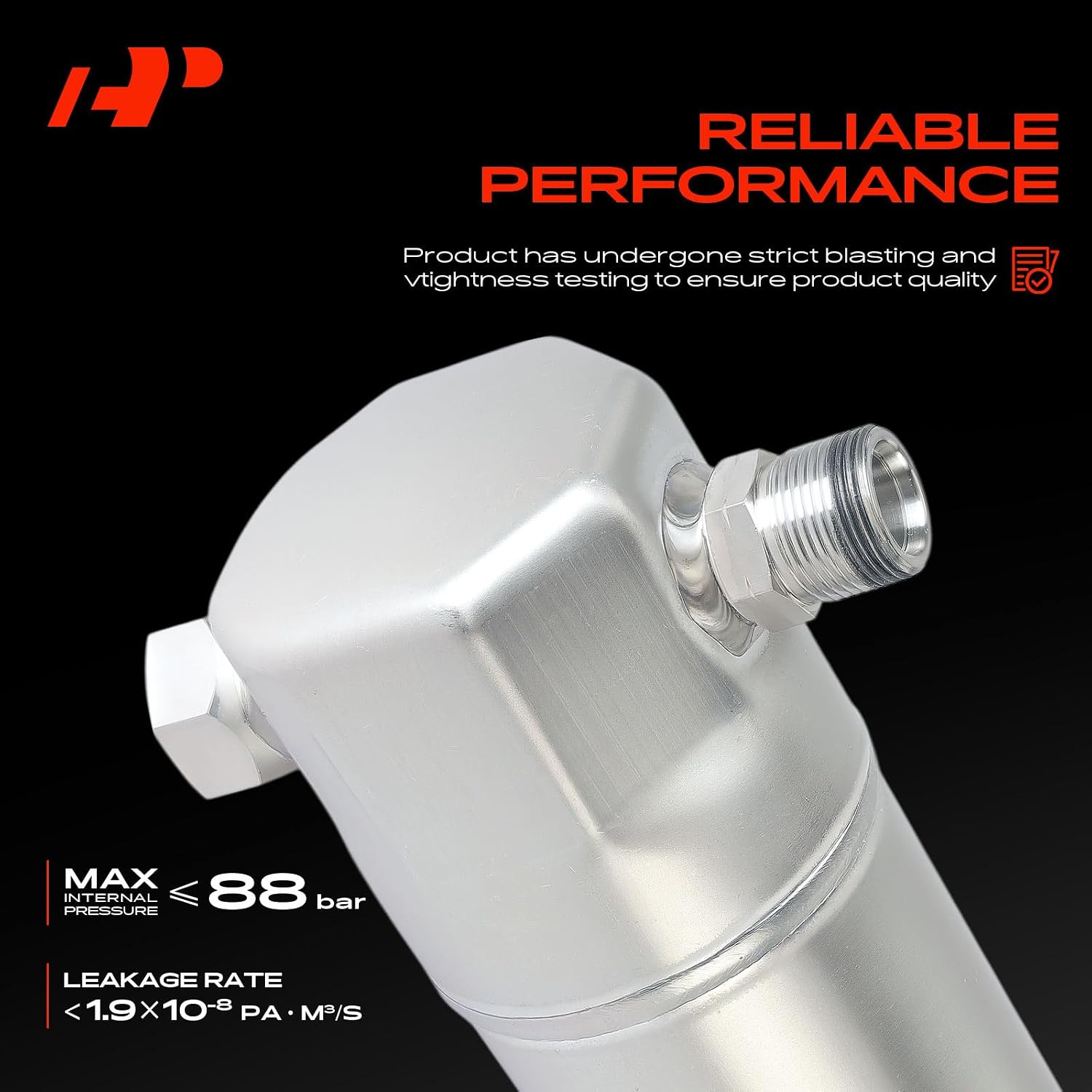 A-Premium Aluminum Air Conditioning A/C Receiver Drier Compatible with Cadillac Seville 1985 5.7L & Chevrolet Corvette 1988-1993, Silver
