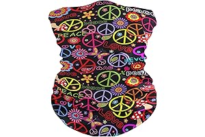 Peace Symbol Face Covering Bandana