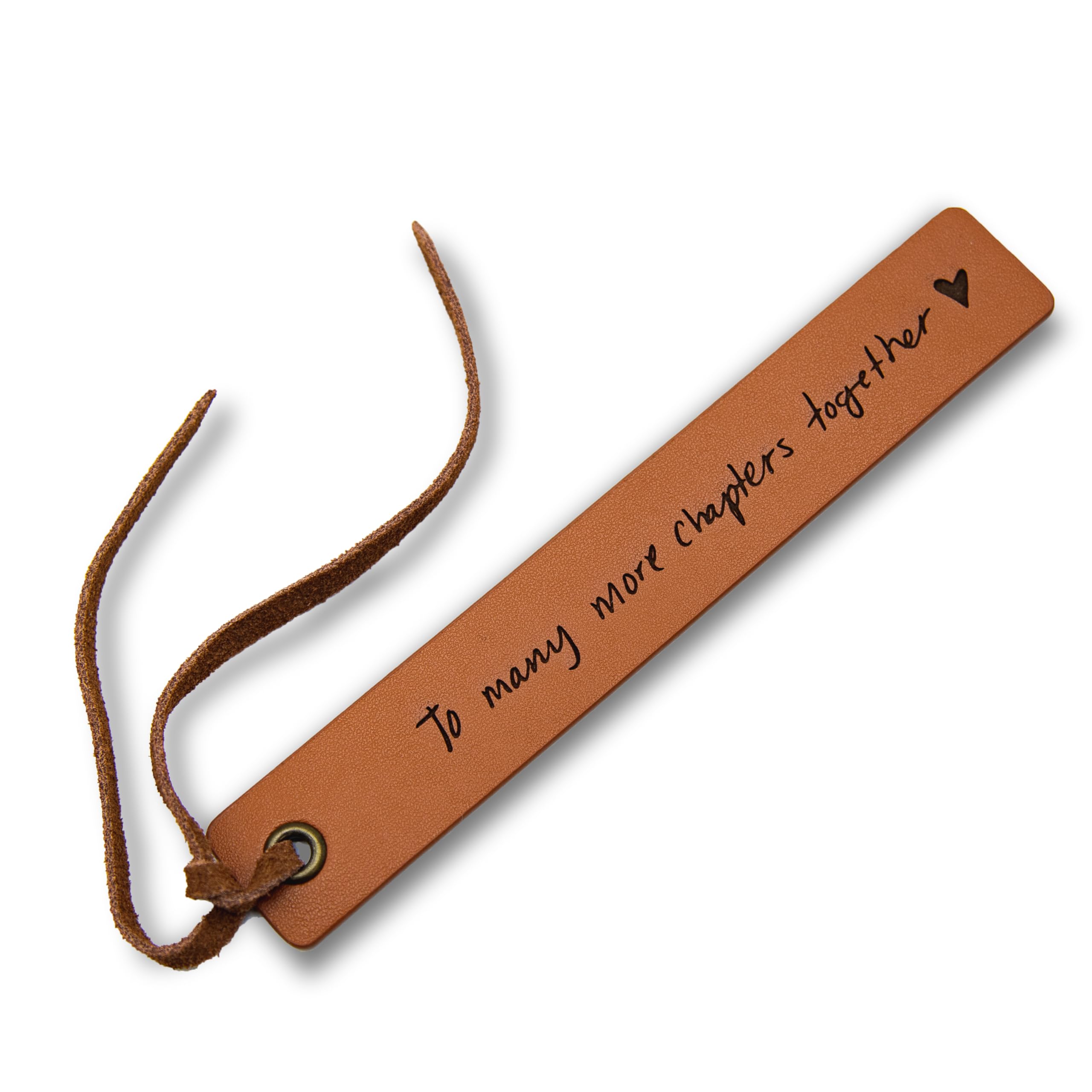 Amazon.com: Engraved Leather Bookmark - to Many More Chapters