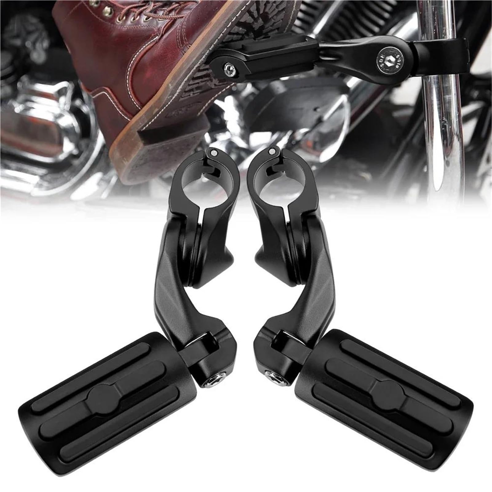 Repose-Pieds Moto 1,25 Pouces pour Softail et Touring Electra Glide
