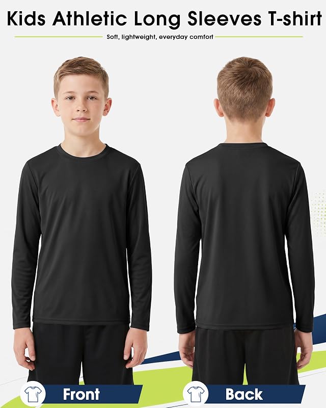 DRONIRING Boys and Girls UPF 50+ Athletic – Quick dry lightweight polyester material