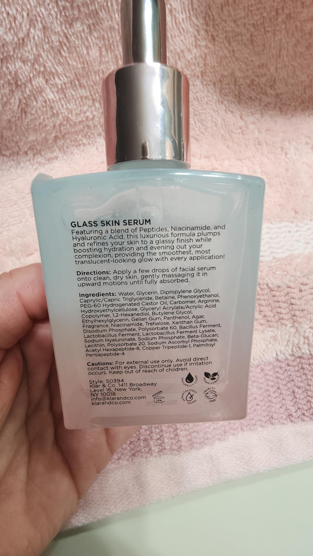 Glow Muse Niacinamide Face Serum – Dermatologist Tested, Anti-Aging, Korean Skin Care – Deep Hydration for Glass Skin, Calms Redness, Refines Pores – Clean Vegan Beauty – 1.69 Fl Oz