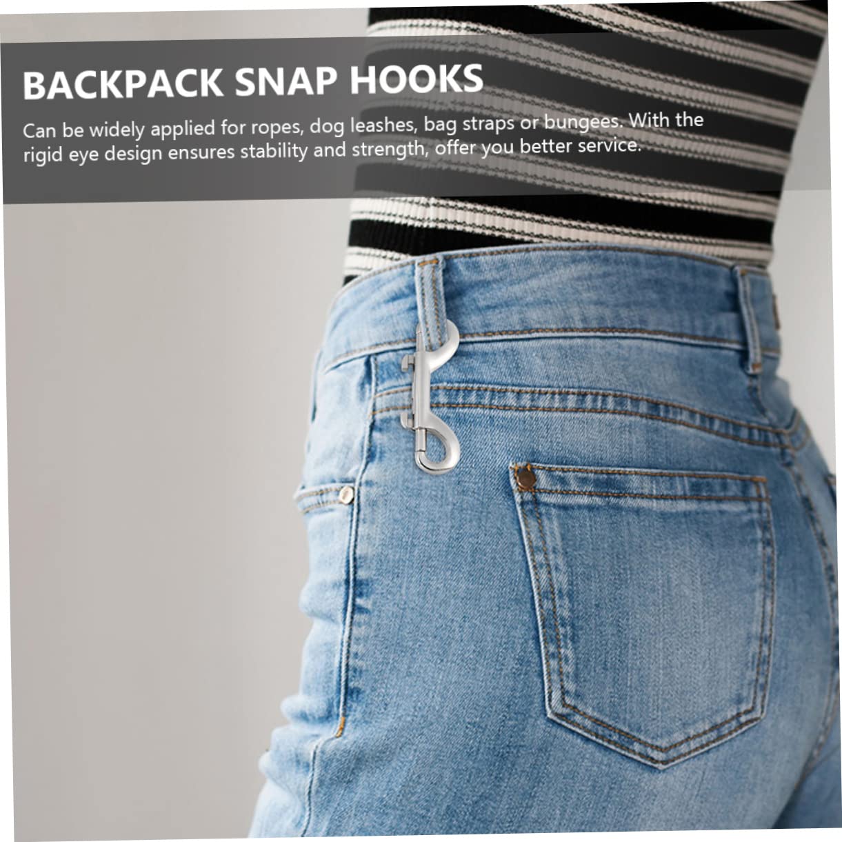 BESPORTBLE Heavy Duty Dog Chain Hooks 12pcs Snap Clip Hooks for Dog Training Leash Gate Latches