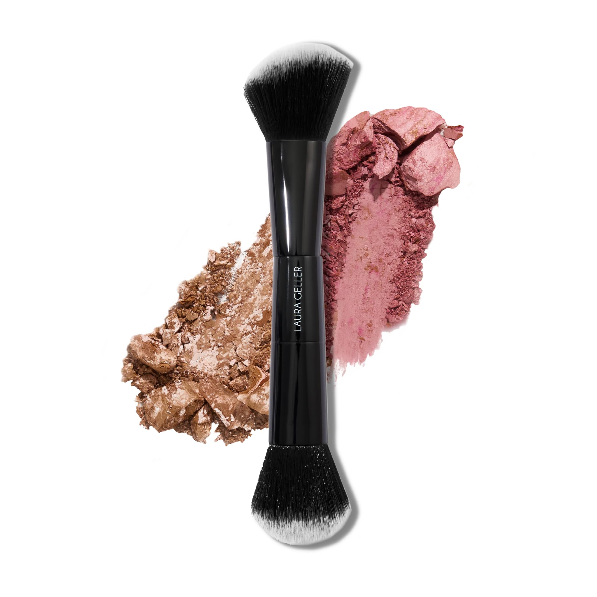 LAURA GELLER NEW YORK Cosmetic Professional Makeup Brushes - Cruelty-Free - 09 Dual-Ended Blush and Bronzer Brush
