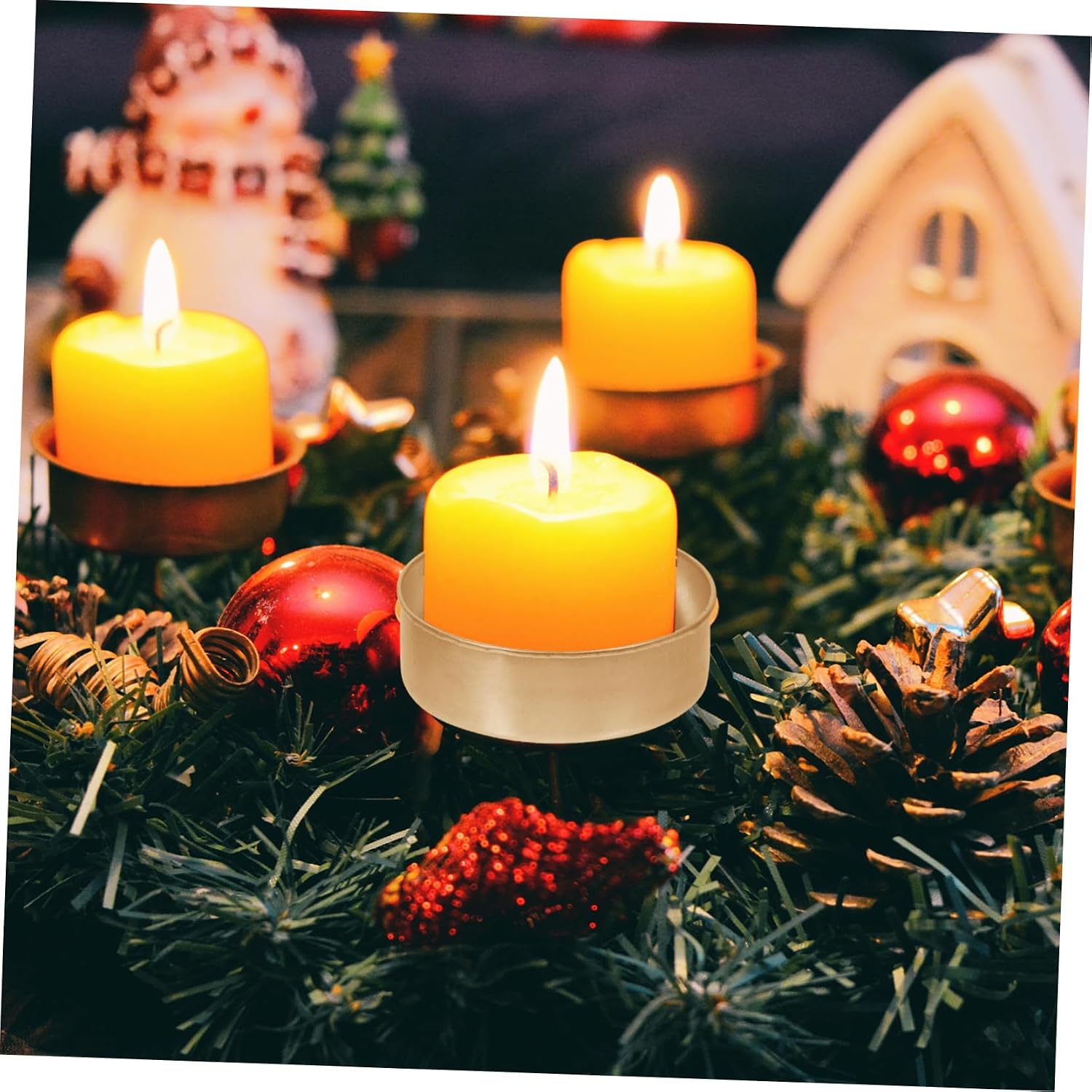 100pcs Empty Tealight Candle Tins Retro Candle DIY Cups for Romantic Table Decor Weddings and Parties Classic Design for Home Use