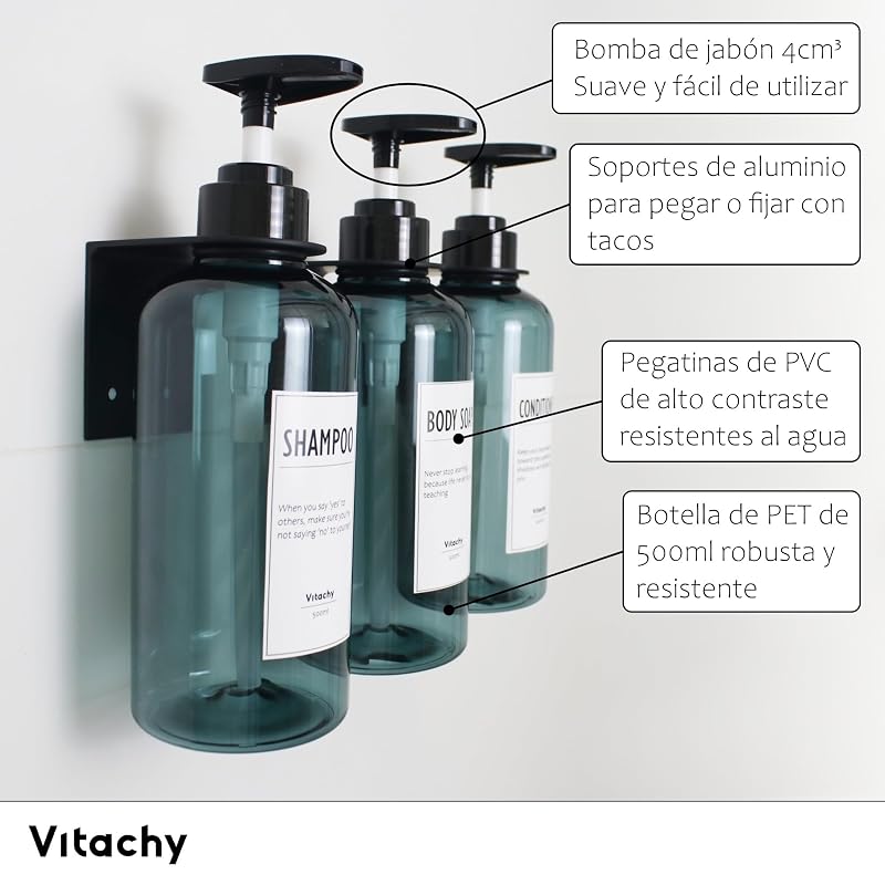 Pack de 3 dispensadores azules - vista 2