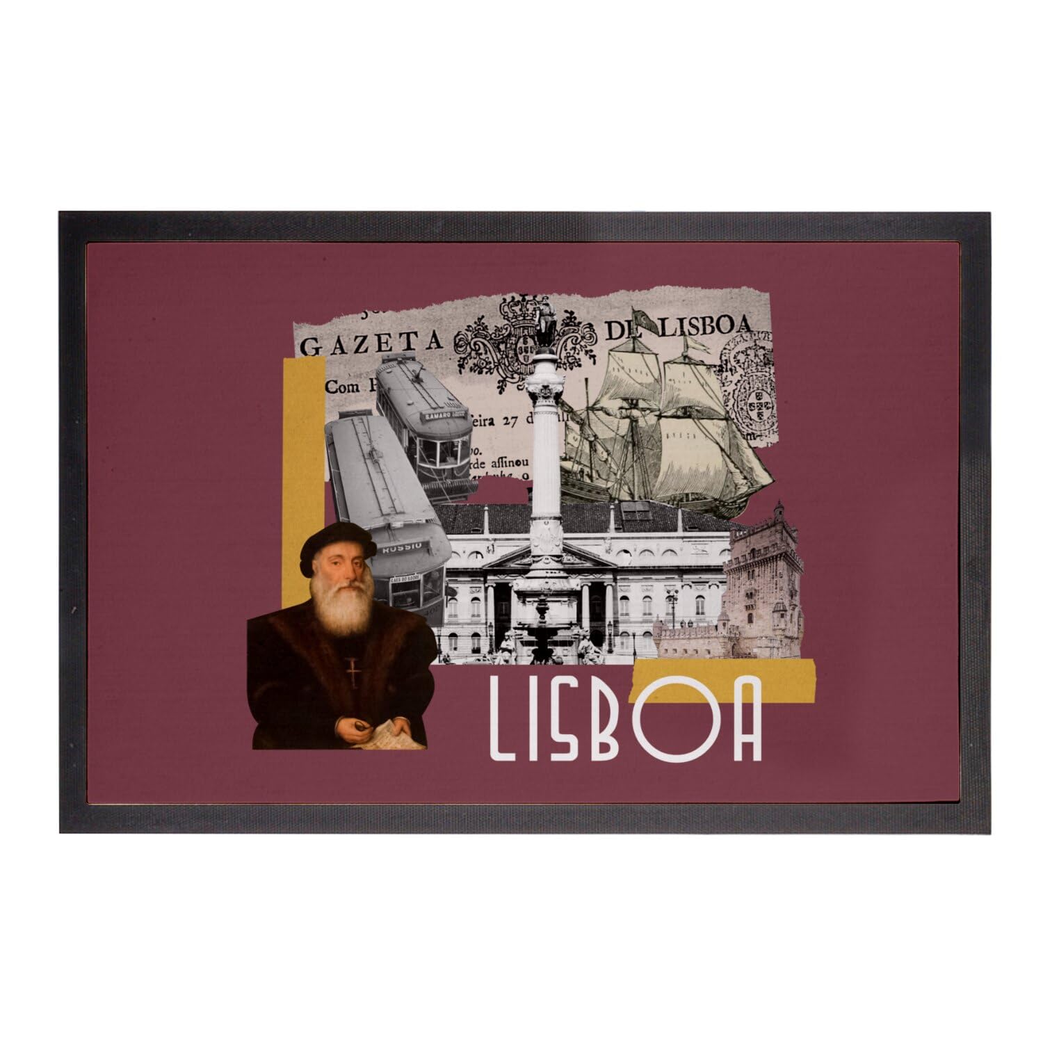 Paillasson Lisbonne Portugal cadeau déco souvenir de voyage