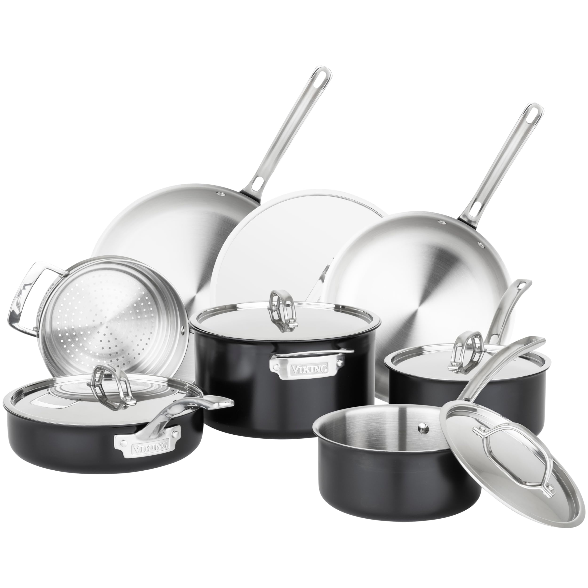 Amazon.com: Viking 3-Ply Pots and Pans Set, 12 Piece Stainless