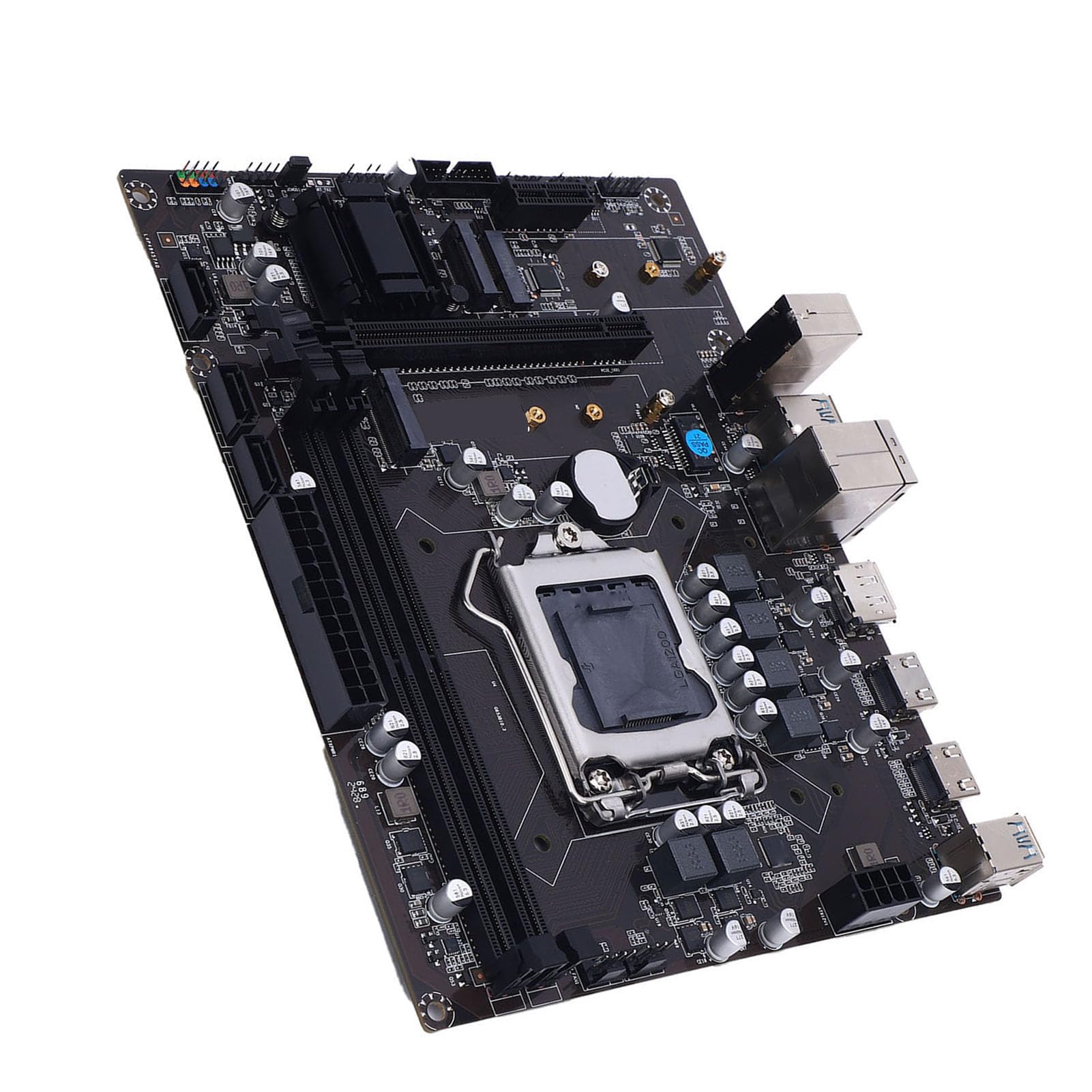 Zunate Płyta Główna H511 Gaming, LGA 1200 DDR4 M.2 SATA3.0x3 PCIE 4 Wi -Fi ATX Computer Mainboard z 3 Portami SATA, Interfejsy NVME M.2, dla 10. 11. Gen Core I3 I5 I7 I9