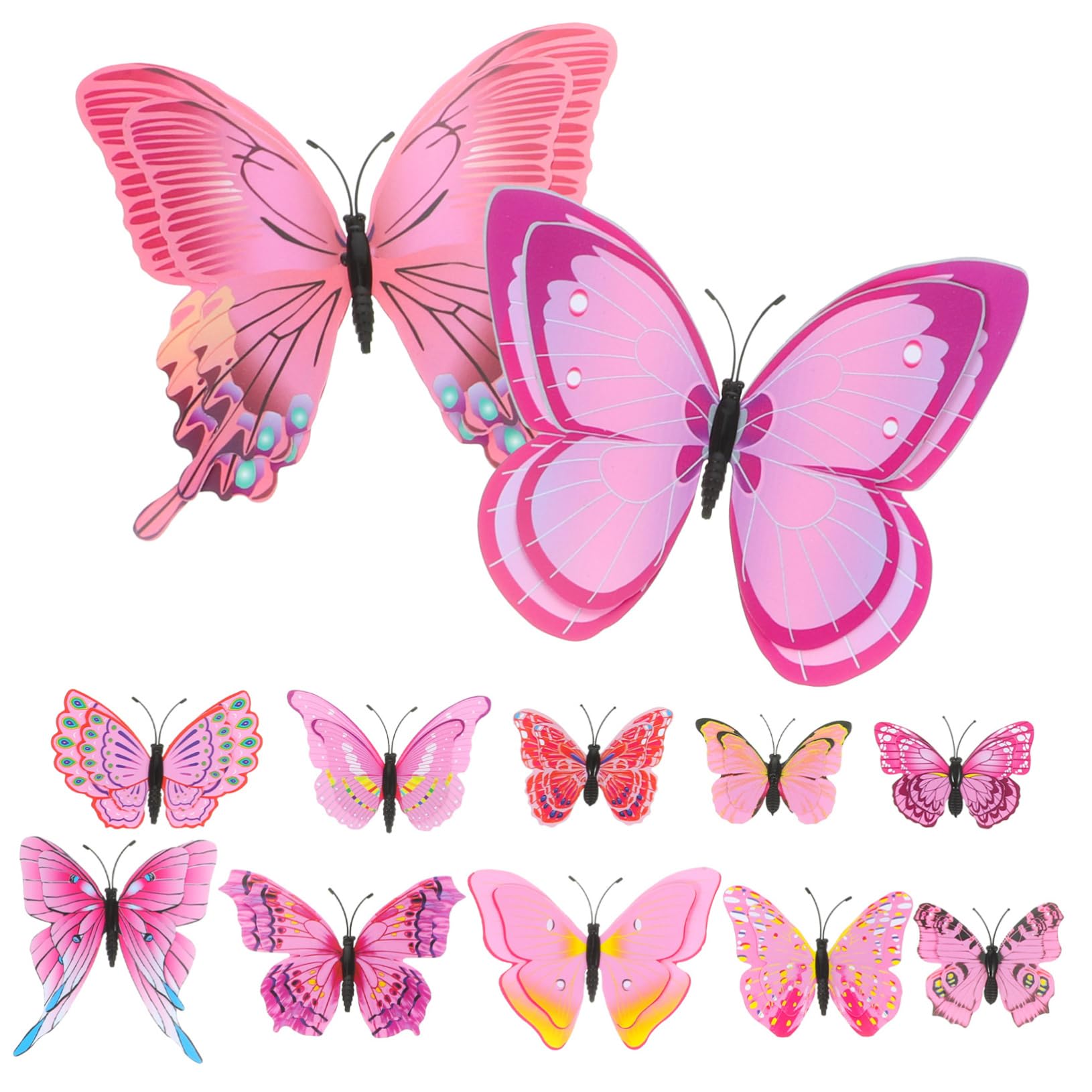MAGICLULU 48 Stk Schmetterlings-Haarspange haarklammer set haarspangen set dekorative Haarspangen farbige Haarspangen haarschmuck Haarnadel Kopfschmuck mit Schmetterlingen frauen kopfschmuck