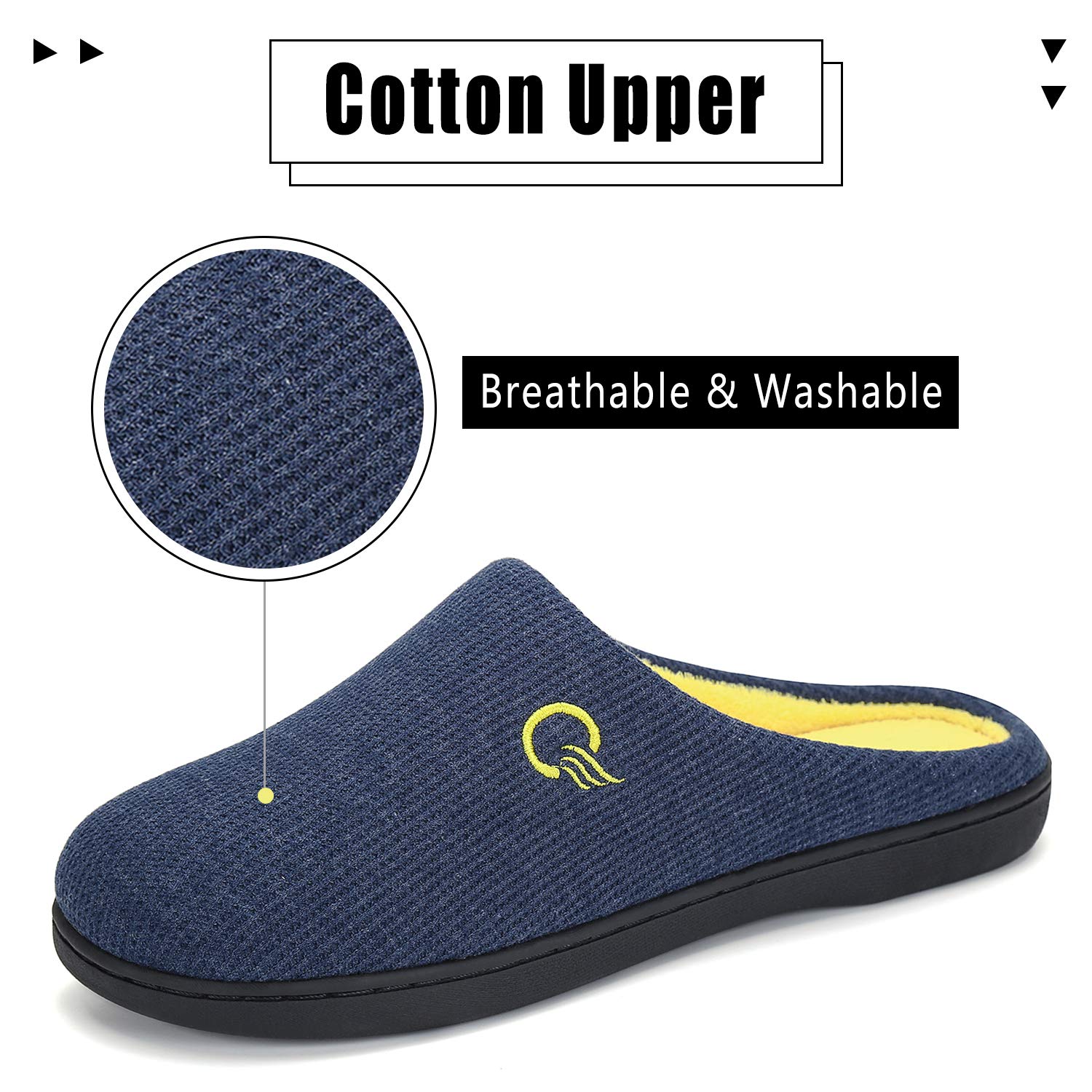 Mishansha Unisex Pantofole Donna Uomo Memory Foam Caldo Comode Antiscivolo Inverno Home Scarpe