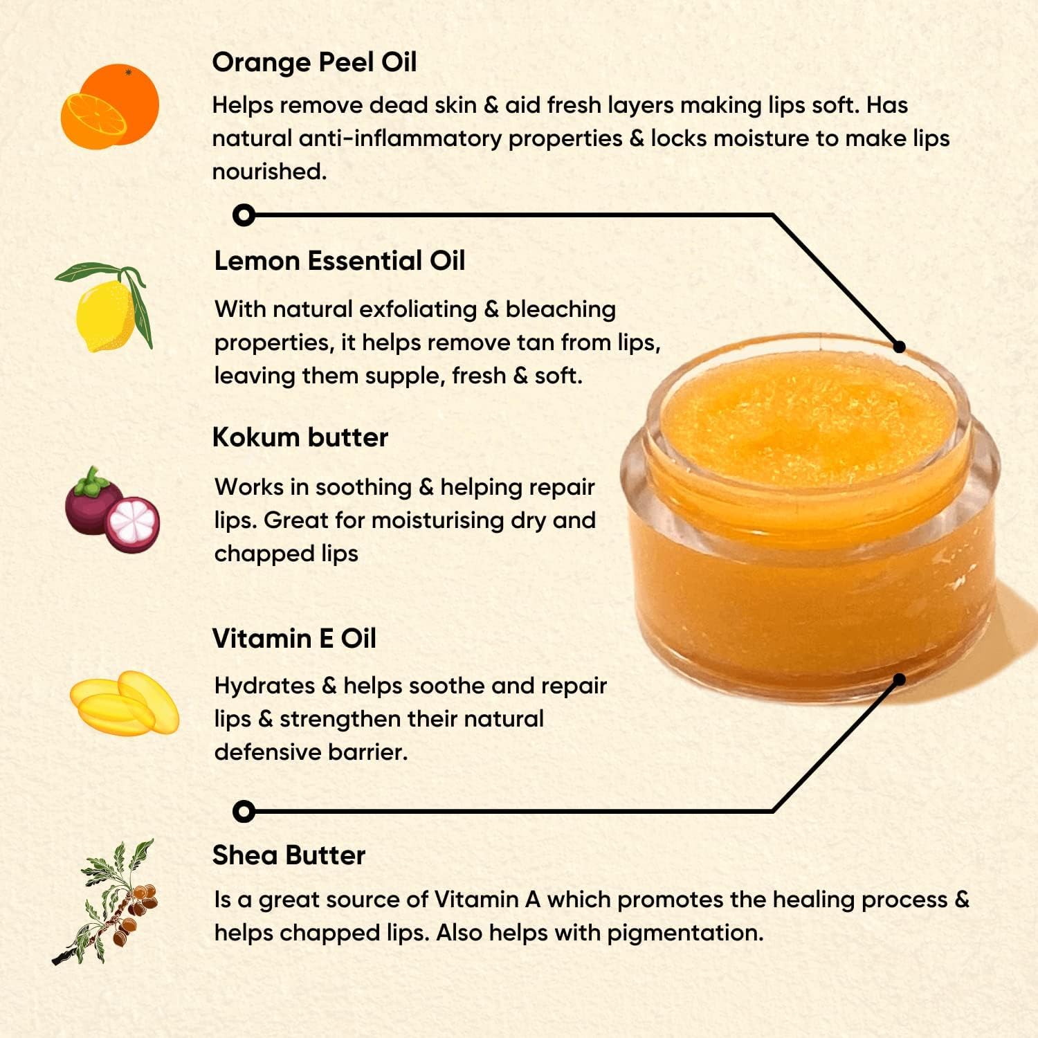 Lip Scrub For Removing Dead Skin, Lighten & Smoothness Lips, For Dark And Dry Lips, & Smokers, Men & Women, 15 GM