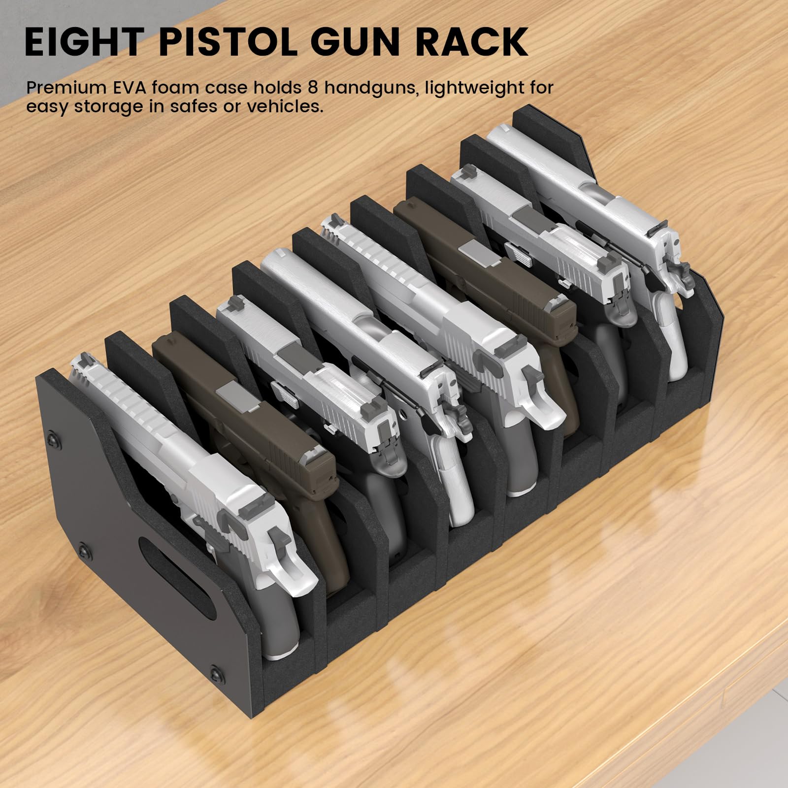 Snapklik.com : Kavey Gun Rack For Pistol, Pistol Rack For Gun Safe ...