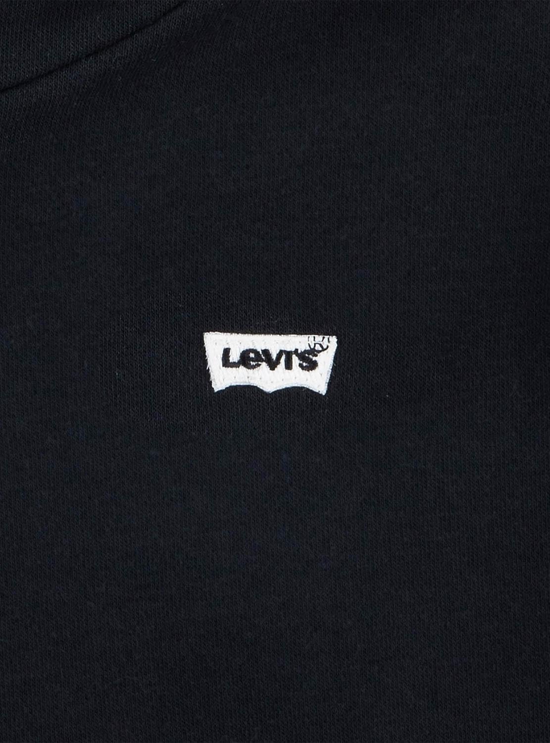 Levi's Bluza z kapturem dla dziewczynek Lvg Batwing Chest Hit, Czarny Jet Black, 8 Years