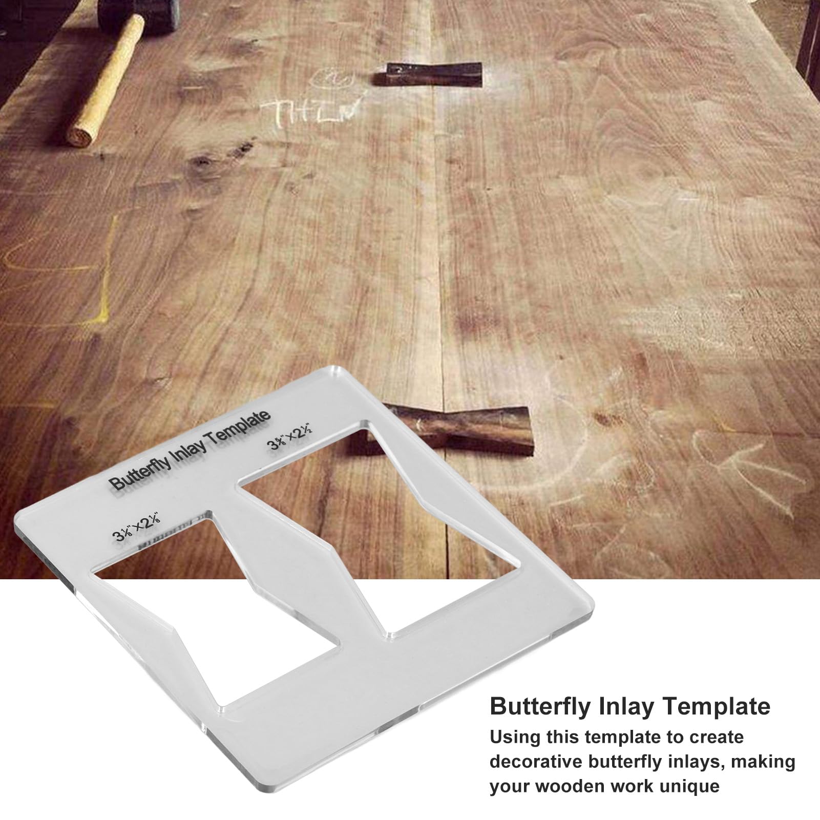 Wood Inlay Patterns Stencils MLCS Bowtie Inlay Router Template — free download