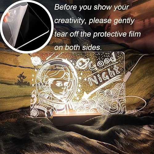 Miniatura 2 de 2 juegos de tablero de dibujo LED Lumiboard, pizarra de borrado en seco de 11.8 x 7.87 pulgadas (grueso x 1 delgado x1) tablero de lumiboard para