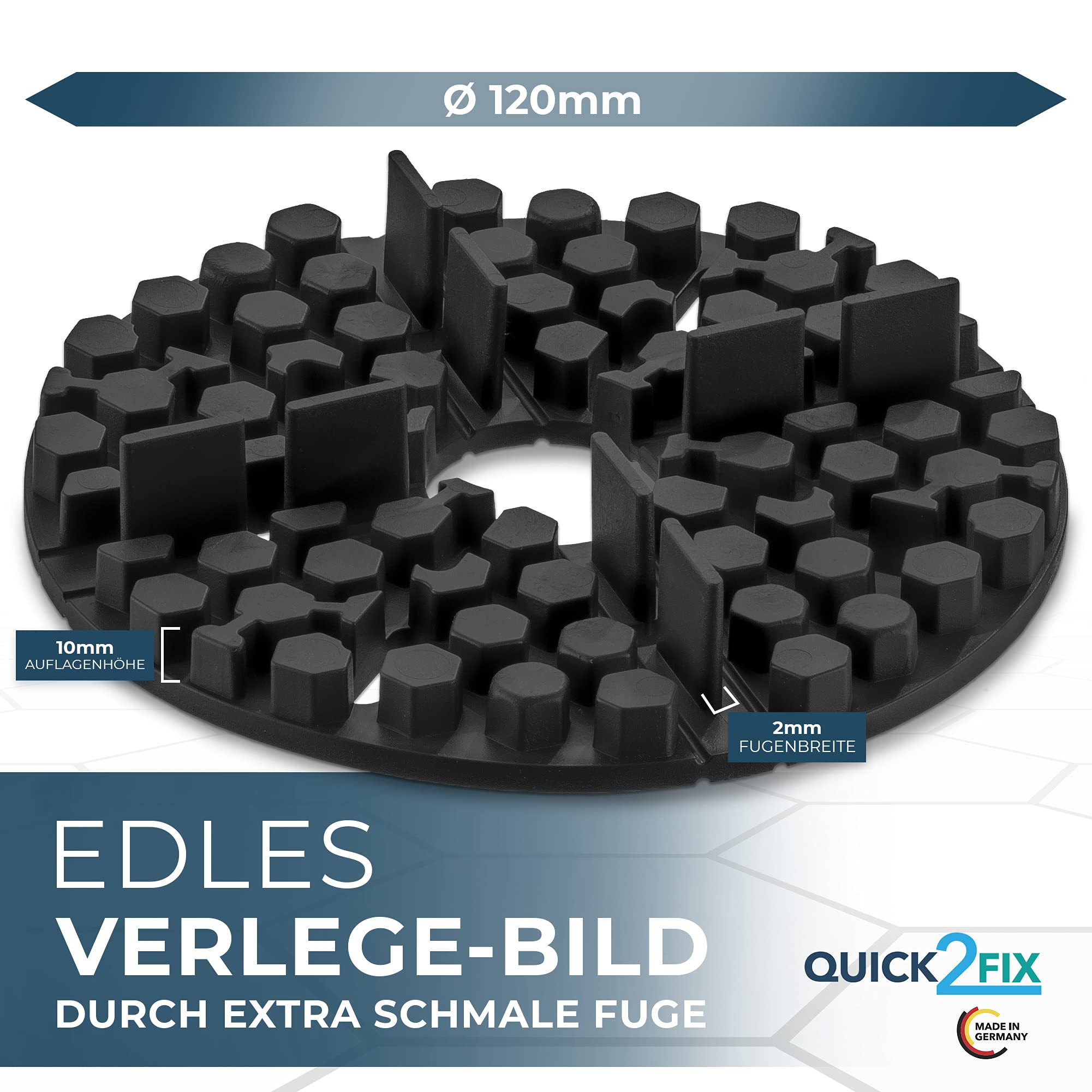 50 rodamientos de placas de goma, ancho de junta de 2 mm x altura de 10 mm, para placas de terraza. Ancho de junta: 2 mm x 10 mm (ancho x alto)