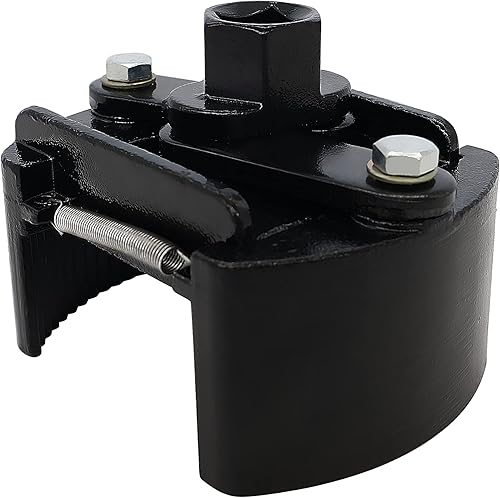 SXJZ Llave de filtro de aceite ajustable de 3.150 in-4.134 in, 2 mandíbulas, tapa de herramienta de extracción de filtro de aceite universal de 12