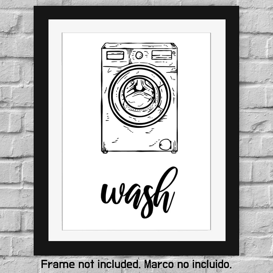 amazon-com-modern-5th-laundry-room-signs-set-of-4-unframed-8-x-10-inches-wash-dry-fold-repeat-typography-wall-art-decor-prints-black-and-white-print-unframed-posters-prints for Free Laundry Printables Black And White Amazon.com: Modern 5th Laundry Room Signs (Set of 4 Unframed - 8 x 10 Inches), Wash Dry Fold Repeat, Typography Wall Art Decor Prints, Black and White Print Unframed: Posters & Prints for Free Laundry Printables Black And White