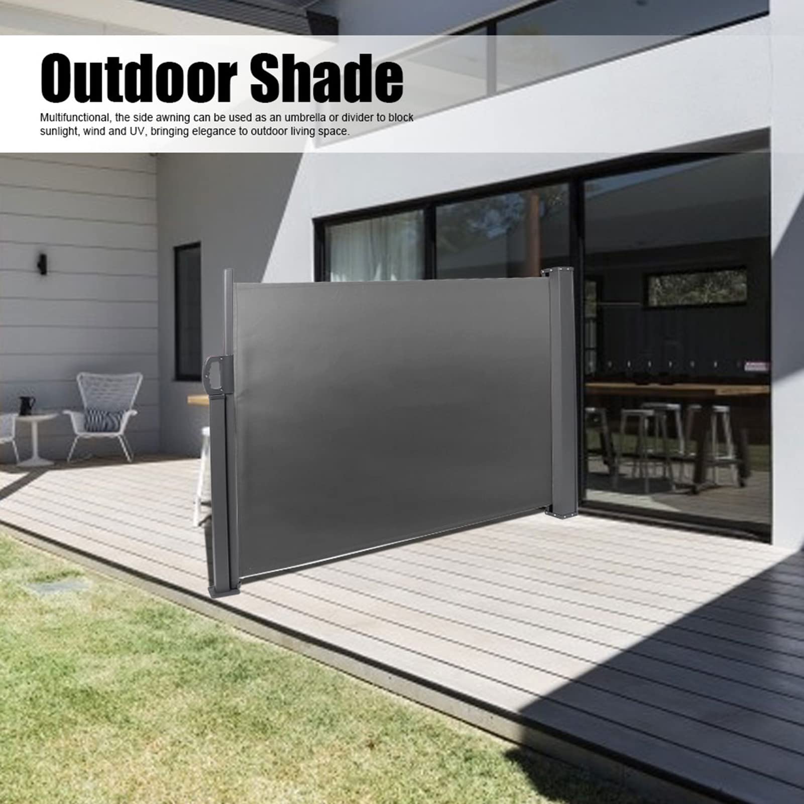 balkon yan tente tente, geri çekilebilir tente, bahçe, balkon, teras için 300 x 140 cm veranda (koyu gri) Bahçe Color:M004563W999XP - Slime Static Shag - ChromaPop Everyday Green Mirror Deadpool Boxing Gloves | Family Cycling