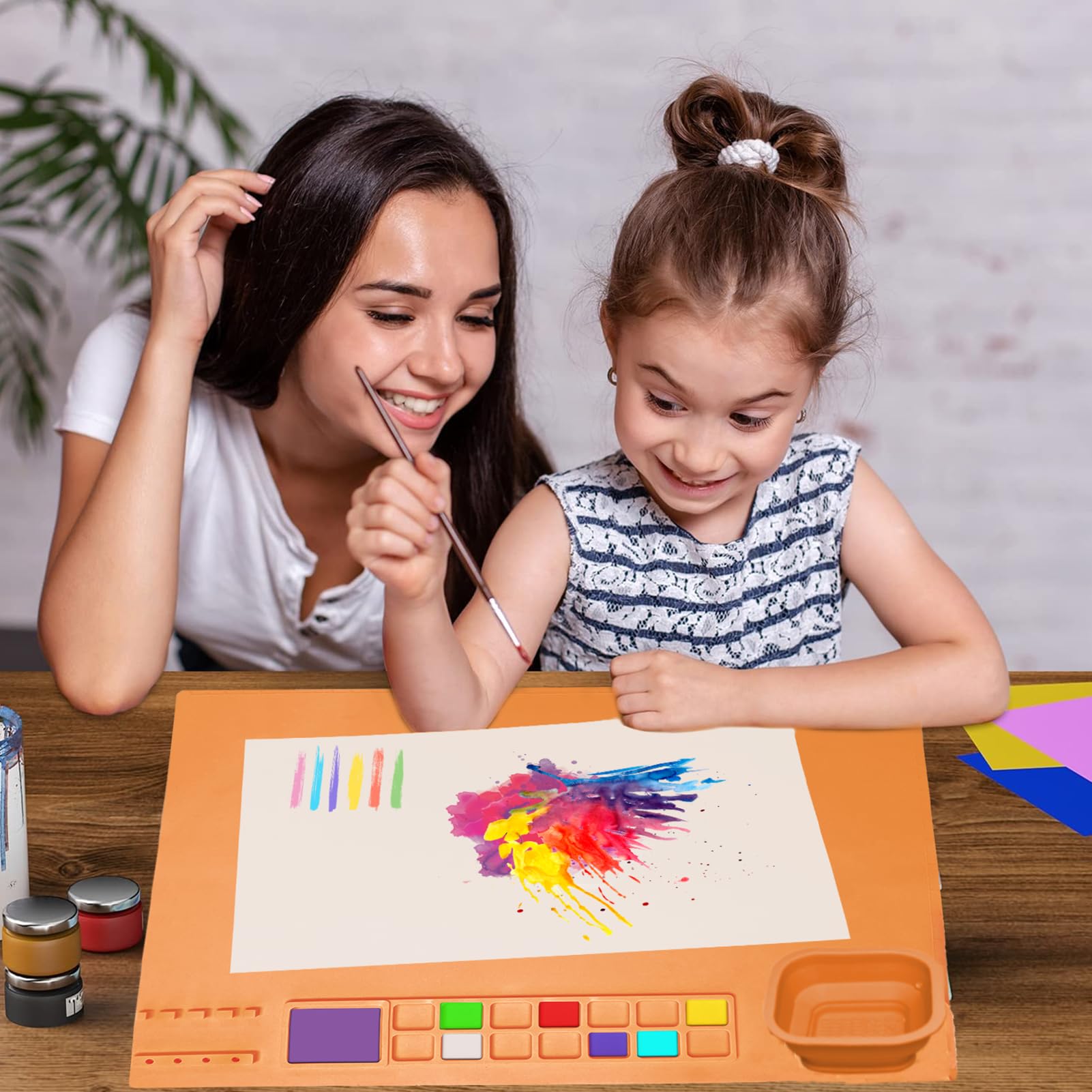 Tappetino In Silicone Per Pittura 51x41 Cm - Antiaderente E Pieghevole Per Resina, Arti E Mestieri