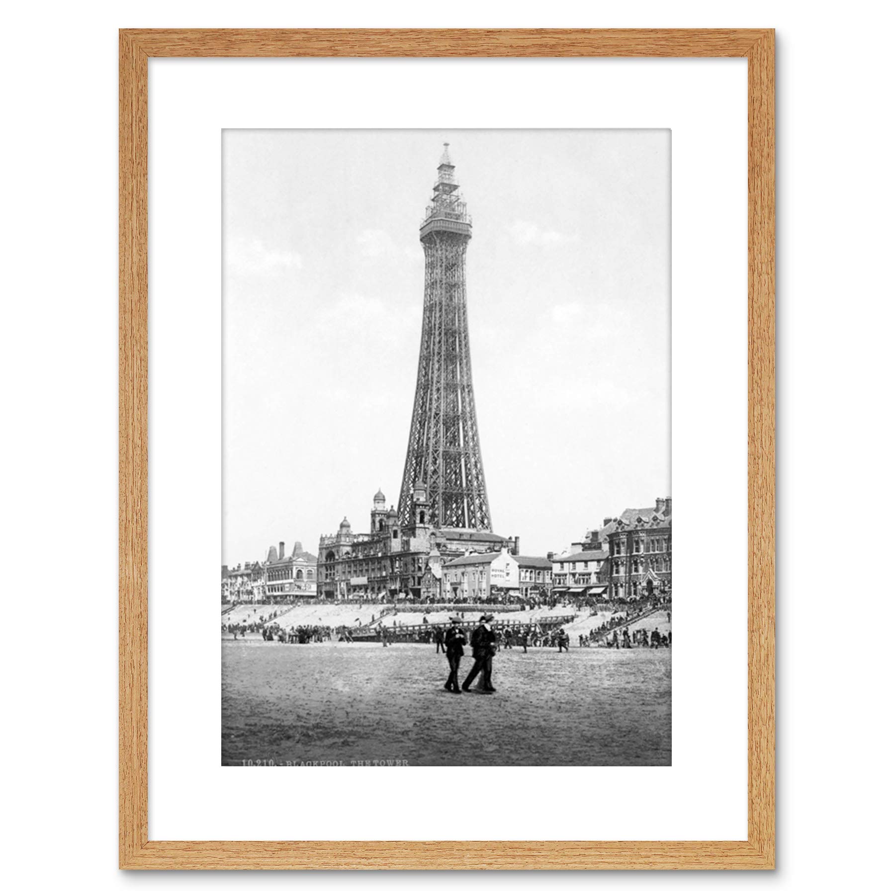 Wee Blue Coo VINTAGE PHOTO BLACKPOOL TOWER ENGLAND HISTORY FRAMED PRINT F97X2835