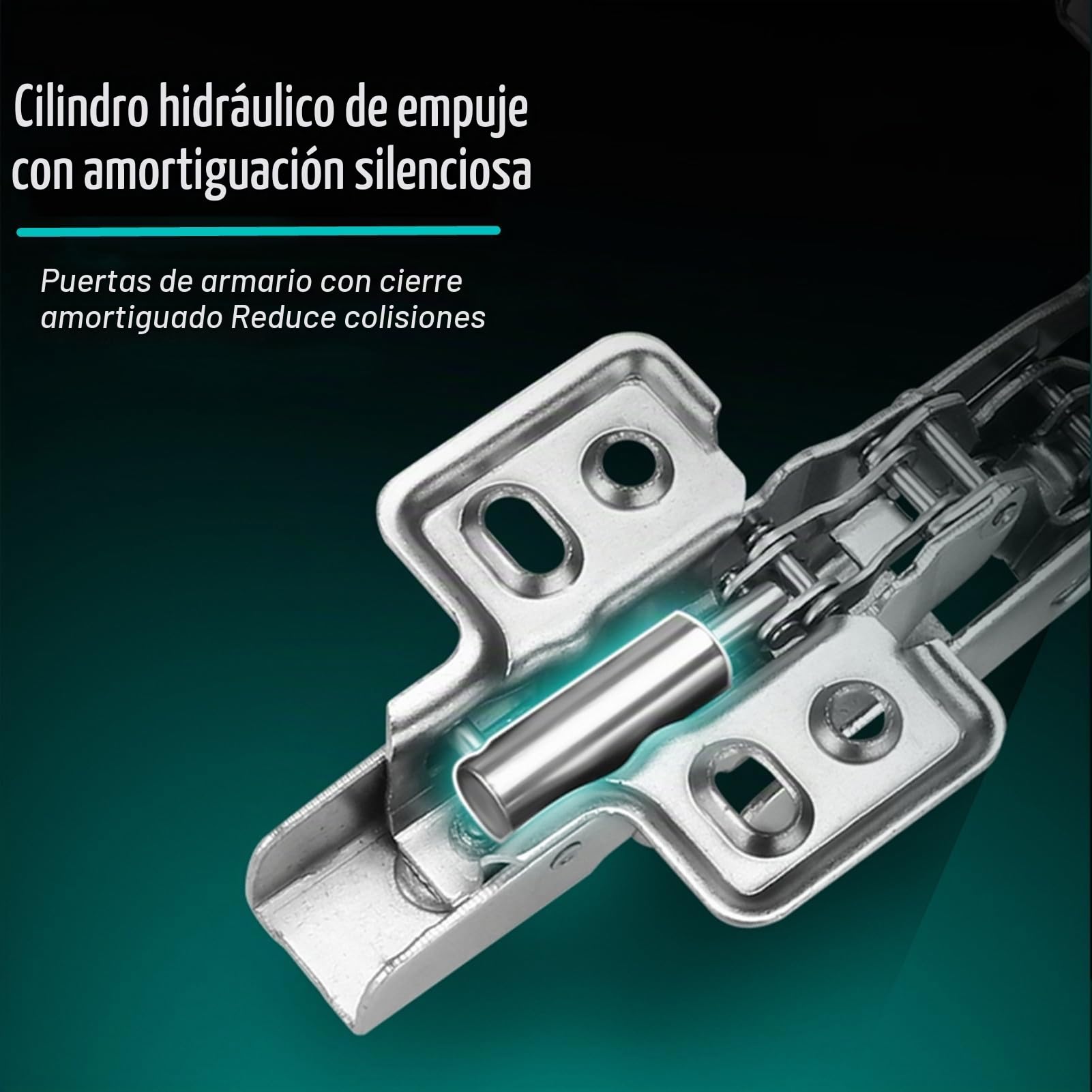 Bisagras para armario de cocina (1 par, 2 unidades), bisagras de 165º de media superposición para puertas rinconeras Lazy Susan, puertas de esquina