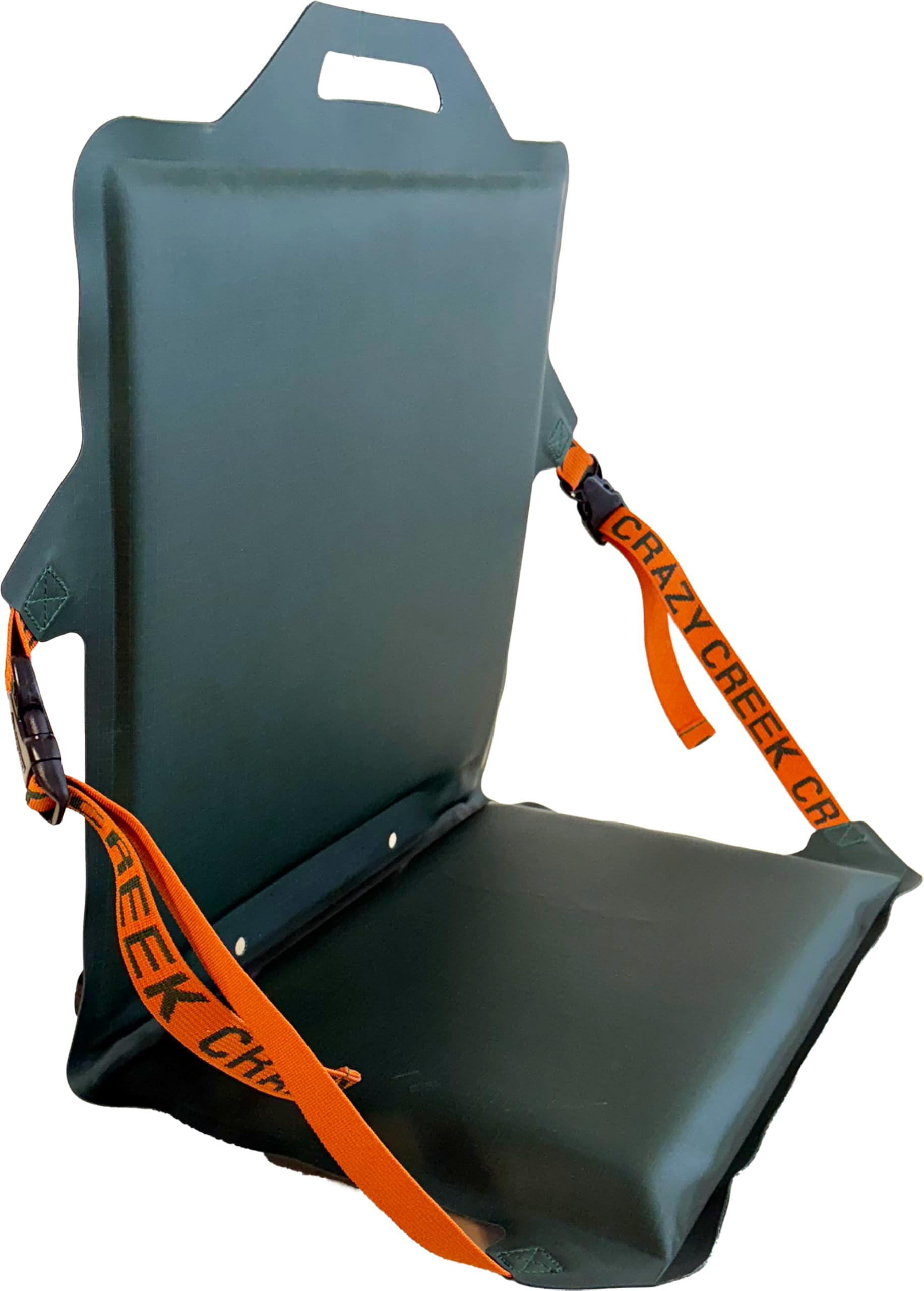 Crazy Creek Canoe Chair IV for Kayaking, Fishing, Camping & More, Detachable for Off The Boat Use, 250 LBS Weight Capacity, Adjustable Straps, Water-Resistant, Forest Green (Forest Green)
