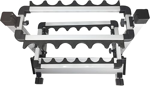 Miniatura 5 de Pactrade Marine Soporte de caña de pescar aleación de aluminio portátil 12 vertical Rack barco casa garaje