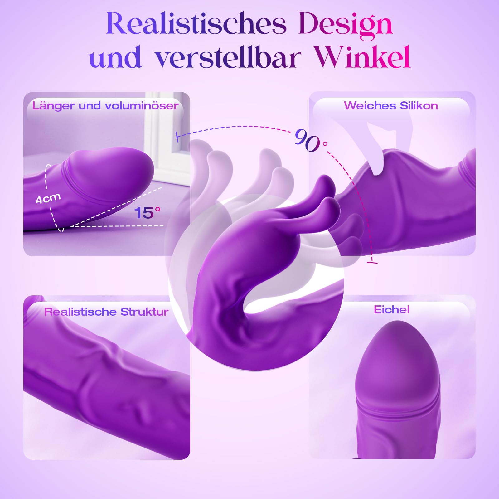 Gobeken Sex Toýs Femme Vibromasseur, Femme Clitoridien Puissant Gode Vibro-masseur 10 Télescopiques et 10 de Vibration,Vibromasseurs Feminin à Distance Sex Toýs Homme Couple Anal Plug Dildo Sex Toys